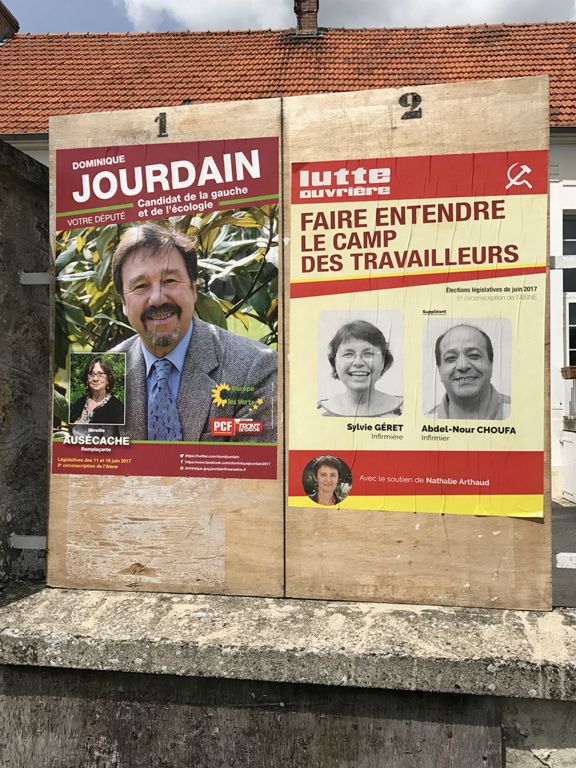 Political posters in Èpieds